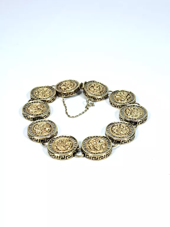 PIĘKNA BRANSOLETKA VERSACE ZŁOTA PR.333 26,95G