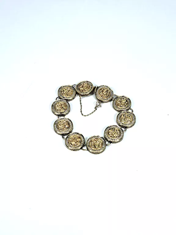 PIĘKNA BRANSOLETKA VERSACE ZŁOTA PR.333 26,95G