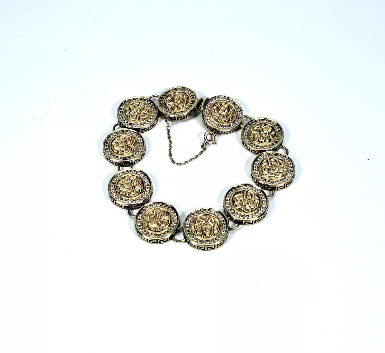 PIĘKNA BRANSOLETKA VERSACE ZŁOTA PR.333 26,95G