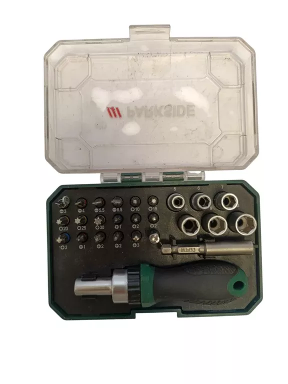 ŚRUBOKRĘT Z WYMIENNYMI KOŃCÓWKAMI PARKSIDE HG10766