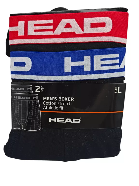 BOKSERKI MĘSKIE 2-PACK HEAD CZARNE L