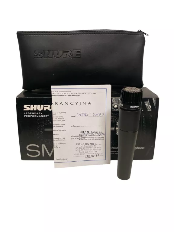 MIKROFON DYNAMICZNY WOKALOWY SHURE SM57 PUD