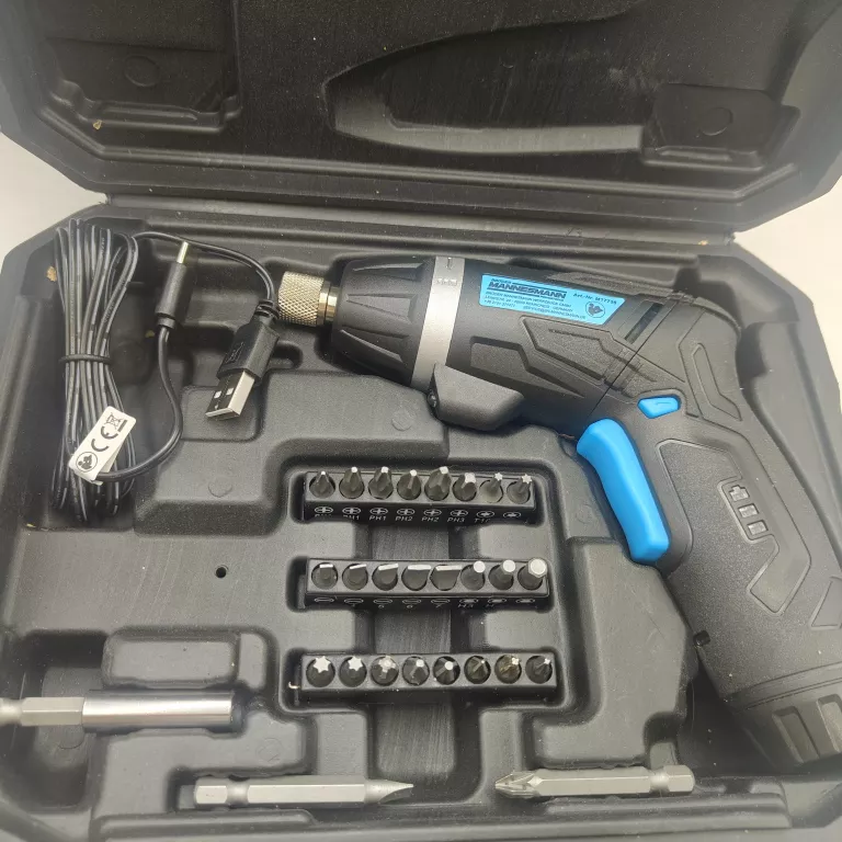 WIERTARKO-WKRĘTARKA AKUMULATOROWA BRÜDER MANNESMANN 3.6 V 2 AH