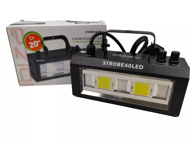 IBIZA - STROBE40LED - LAMPA STROBOSKOPOWA LED 2X20W