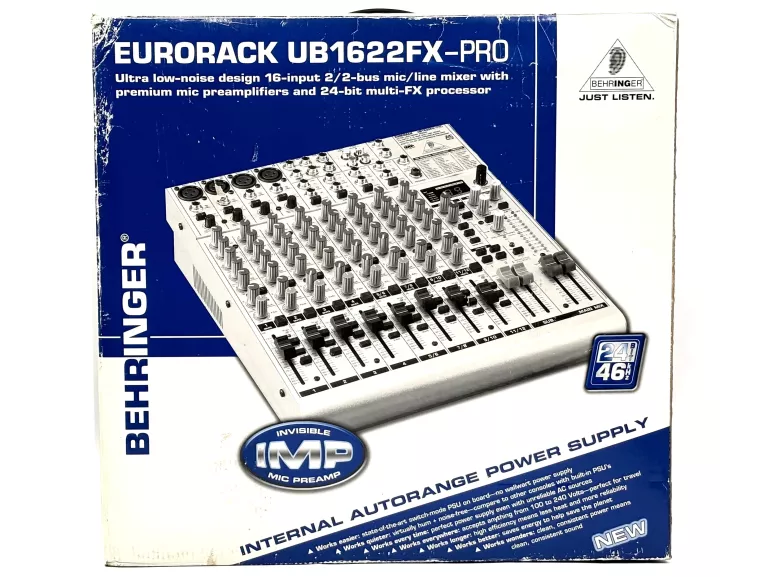 MIKSER BEHRINGER EURORACK UB1622FX-PRO