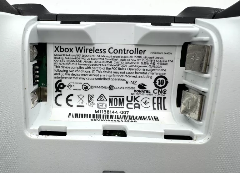 KONTROLER MICROSOFT BEZPRZEWODOWY XBOX SHOCK BLUE