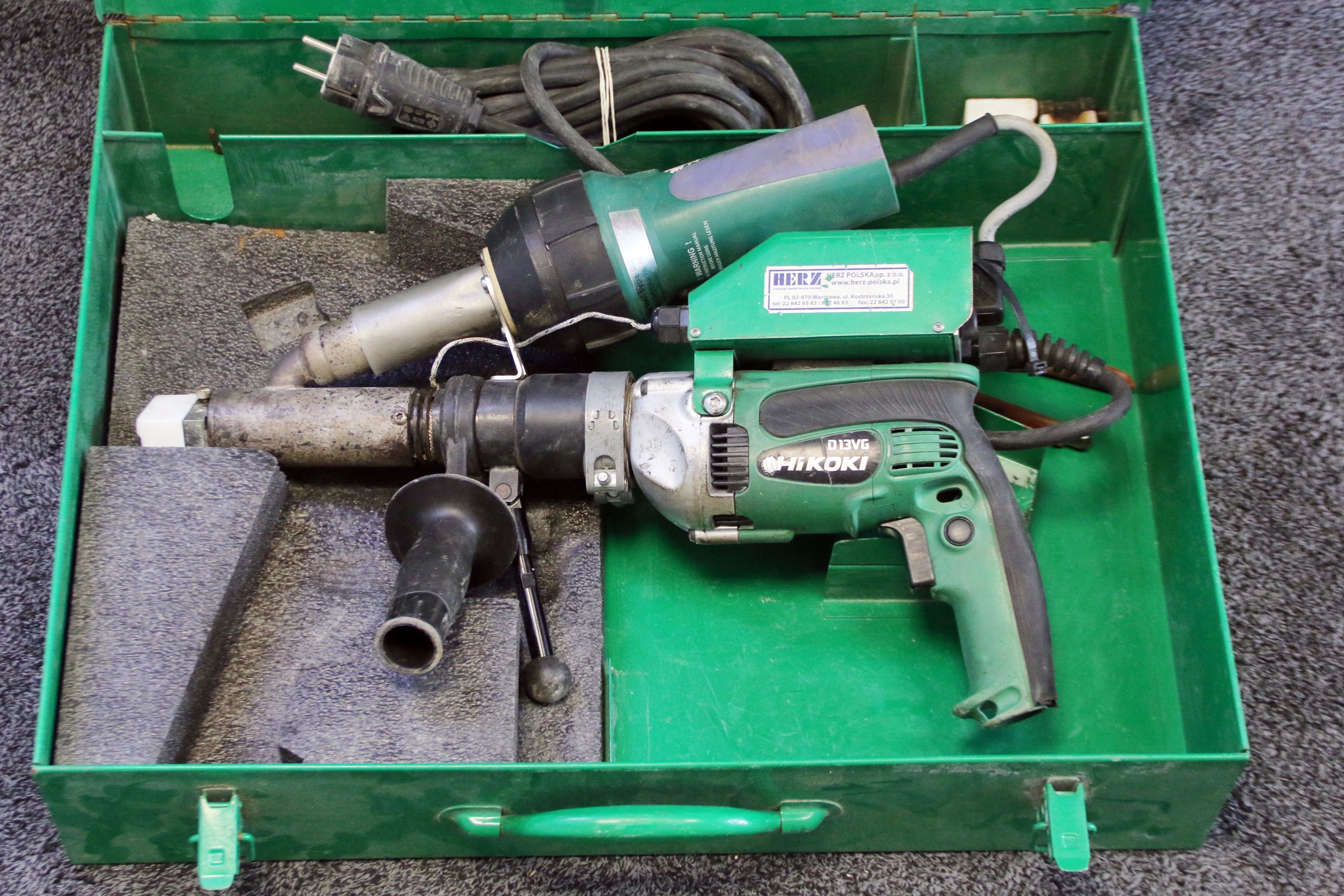 ekstruder-do-spawania-tworzyw-sztucznych-dohle-exon-1a-naped-hikoki-d13vg-okopowa-7a-warszawa