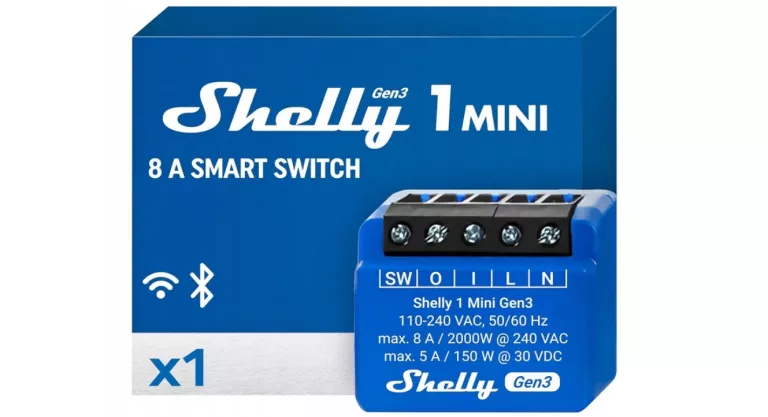 STEROWANY WI-FI SHELLY 1 MINI GEN3 SMART RELAY 3800235261576