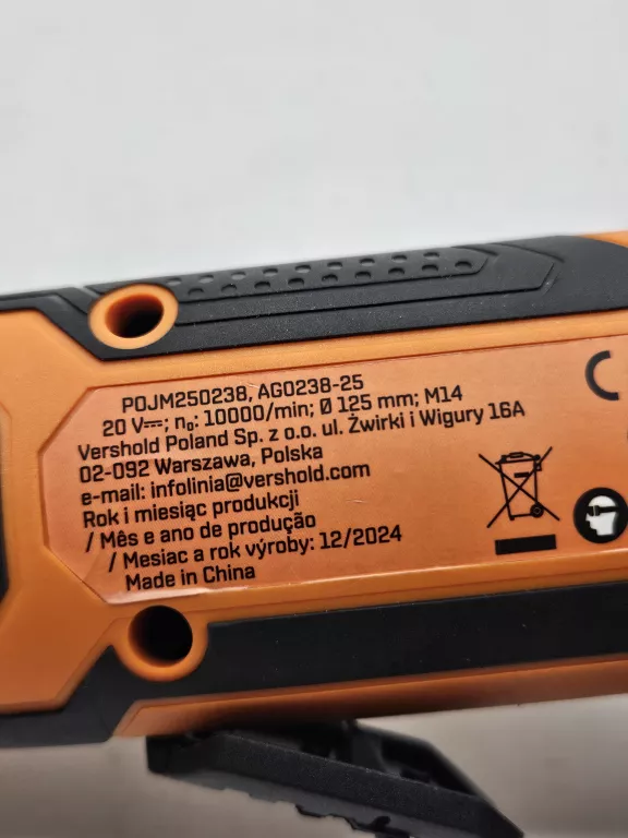 SZLIFIERKA KĄTOWA NITEO POJM 250238