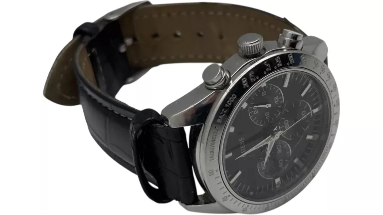 GUESS ZEGAREK MĘSKI W12004G1 CZARNY PASEK