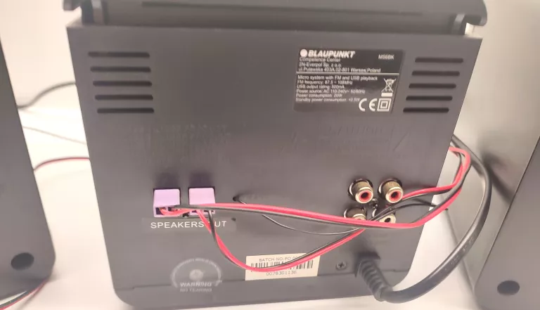 MICRO WIEŻA Z ODWARZACZEM CD/USB I RADIEM FM BLAUPUNKT MS6BK