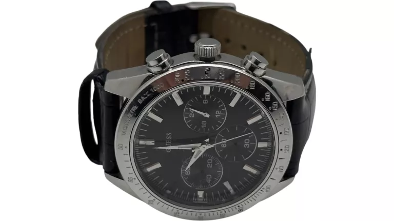 GUESS ZEGAREK MĘSKI W12004G1 CZARNY PASEK