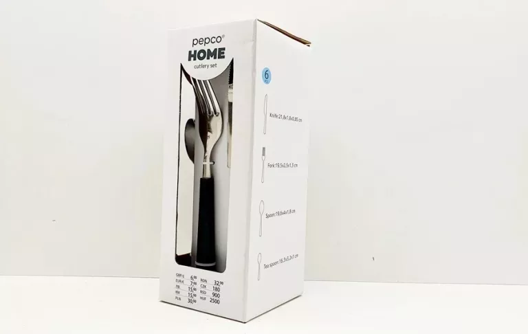 ZESTAW SZTUĆCÓW PEPCO HOME 24 SZT CZARNE