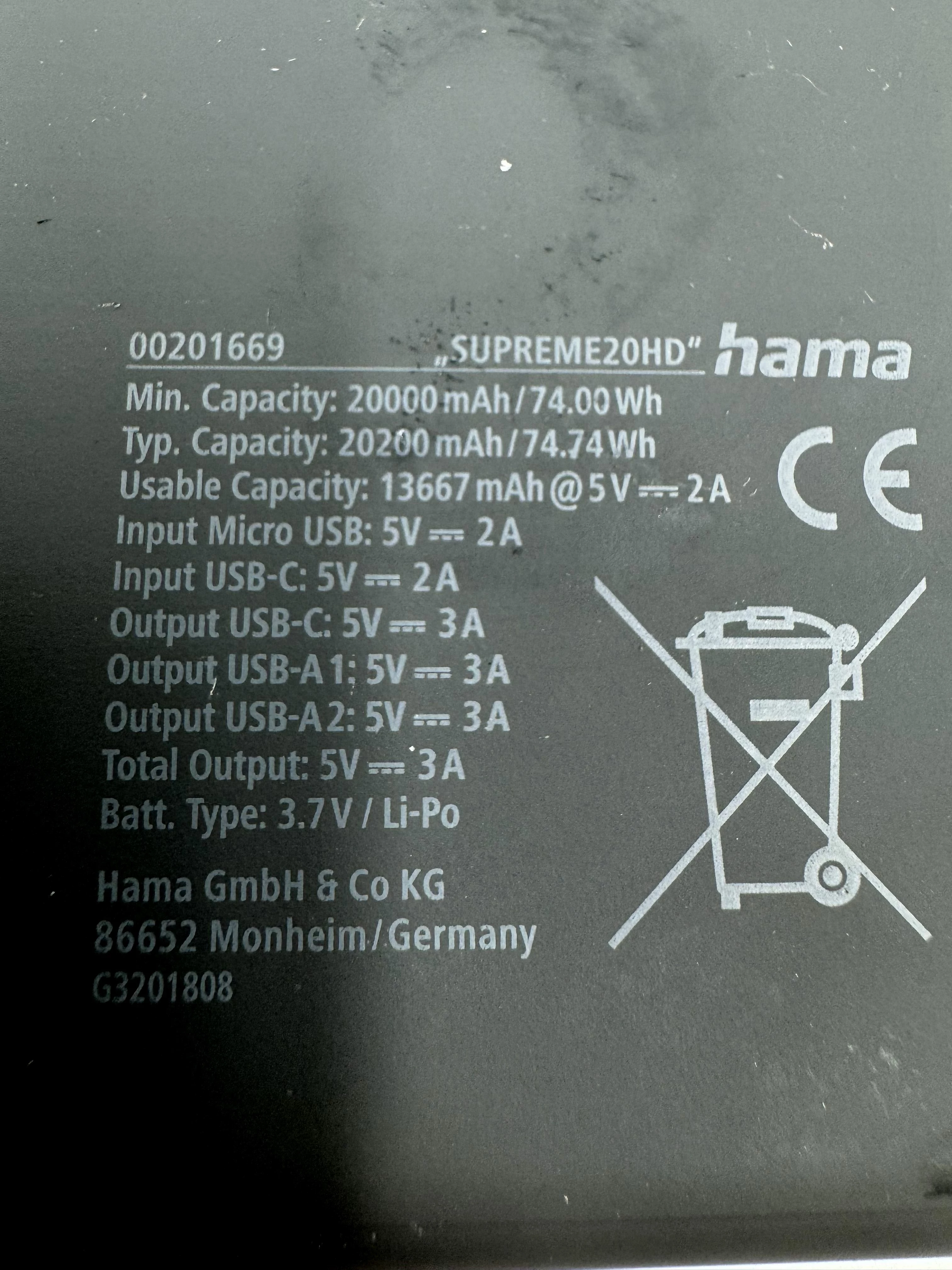 powerbank-hama-supreme-20000mah-pojemnosc-akumulatora-20000