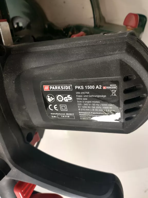 PIŁA UKOŚNA UKOŚNICA PARKSIDE PKS 1500 A2