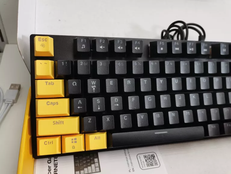 KLAWIATURA I MYSZ KOMPUTEROWA TRACER GAMEZONE HORNET87 USB