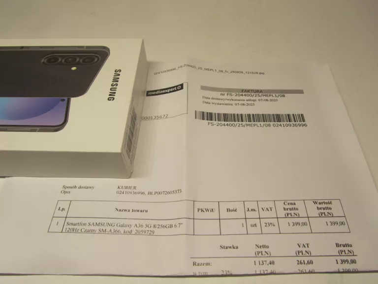 SAMSUNG GALAXY A36 5G 8/256GB GWARANCJA