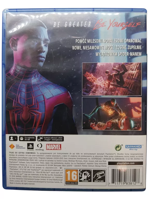 GRA NA PS5 SPIDER MAN MILES MORALES