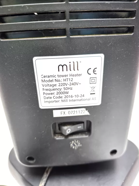 TERMOWENTYLATOR MILL HT12
