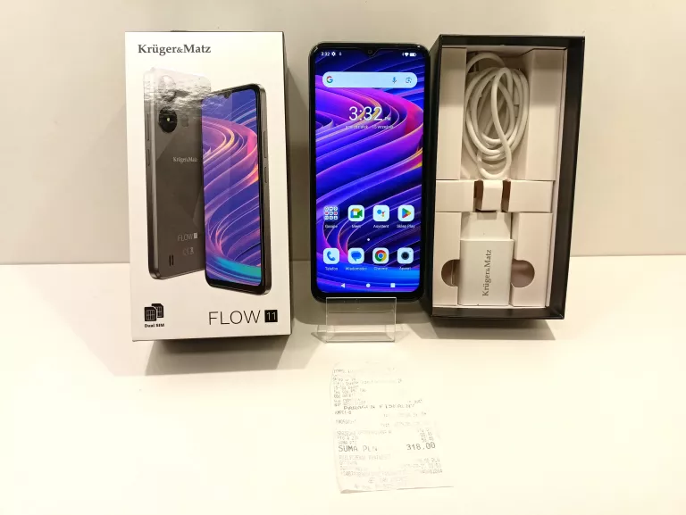 TELEFON KRUGER MATZ FLOW 11 GWARANCJA DO 25.07.2027