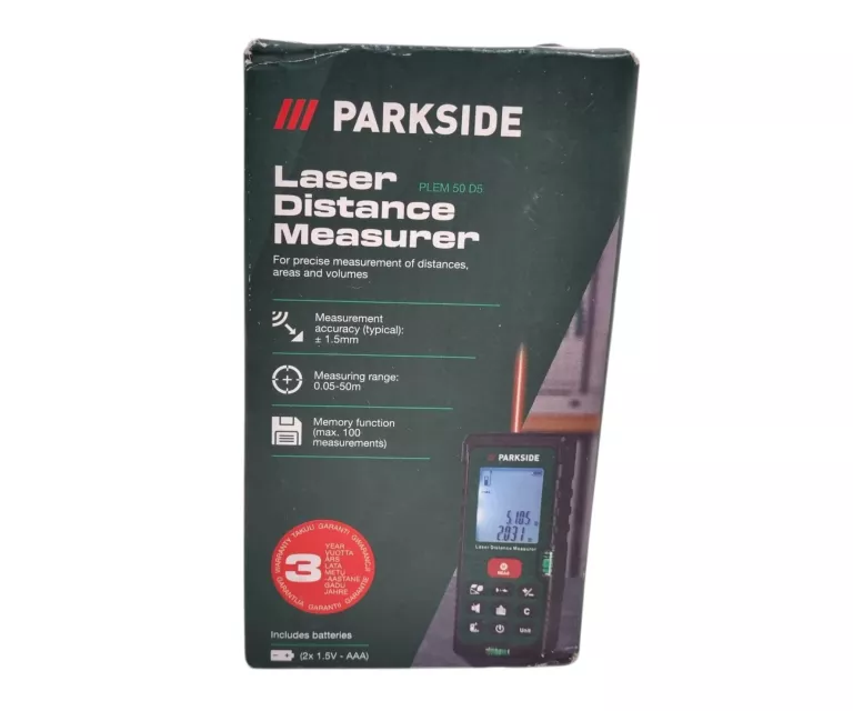 DALMIERZ DO WNĘTRZ LASEROWY PARKSIDE PLEM 50 D5
