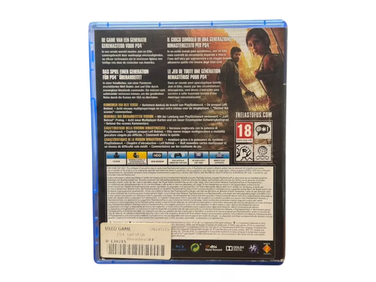 GRA NA PS4 THE LAST OF US REMASTERED