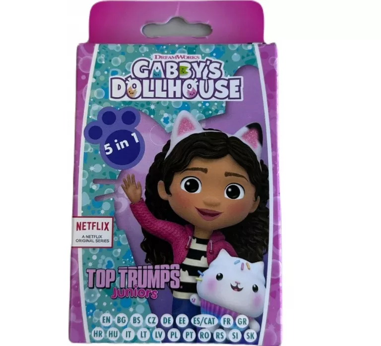 KARTY DO GRY GABBYS DOLLHOUSE TOP TRUMPS JUNIORS 5036905060585
