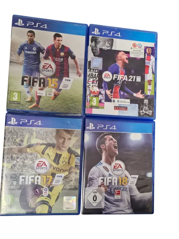 KONSOLA PS4 CUH-1116A 500GB BIAŁA 2 PADY OKABLOWANIE + 4 GRY