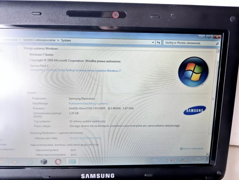 LAPTOP SAMSUNG N150 PLUS 10,1 + ETUI, ZASILACZ