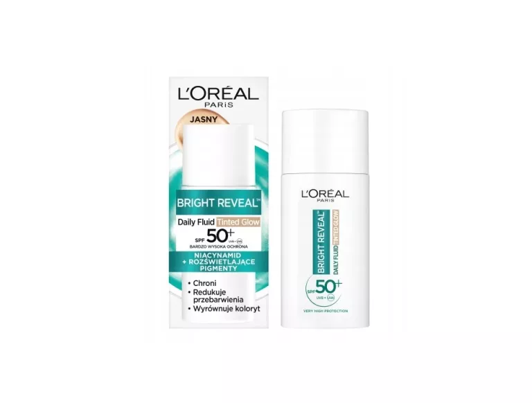 L'OREAL PARIS BRIGHT REVEAL FLUID DO TWARZY TINTED SPF50
