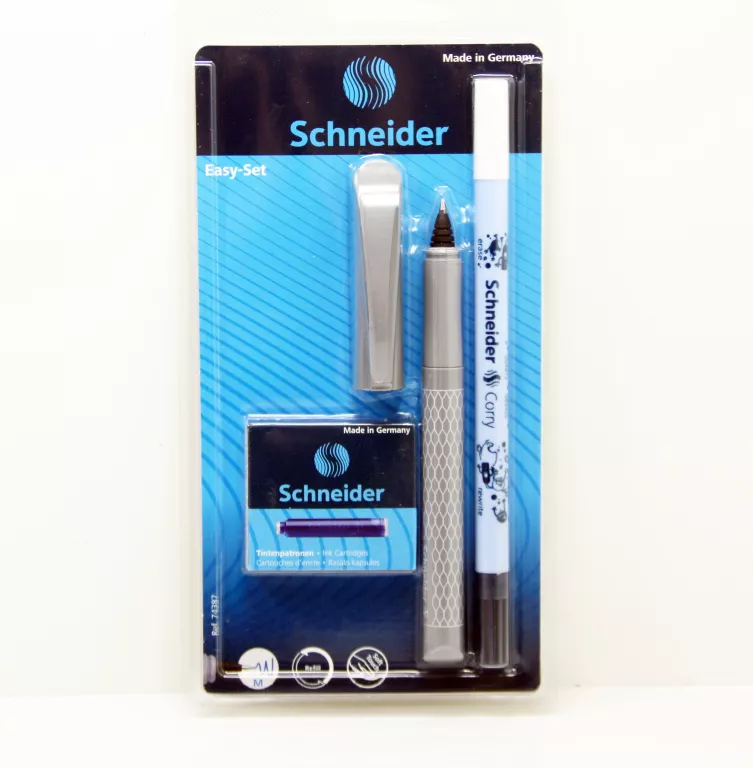 PIÓRO KULKOWE SCHNEIDER NIEBIESKI + KOREKTOR [ZESTAW]