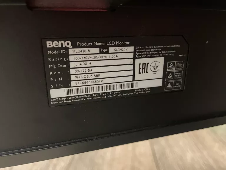 MONITOR BENQ XL2420