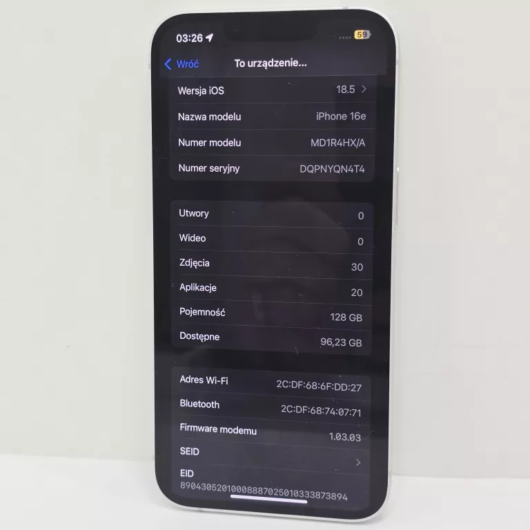 TELEFON IPHONE 16 E