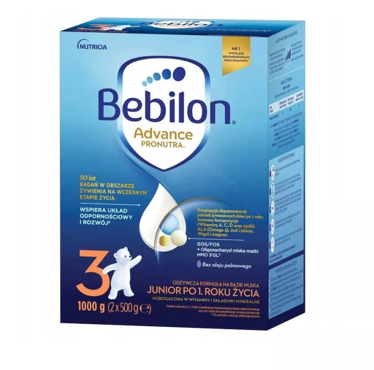 BEBILON 3 ADVANCE PRONUTRA JUNIOR PO 1 ROKU 1000 G