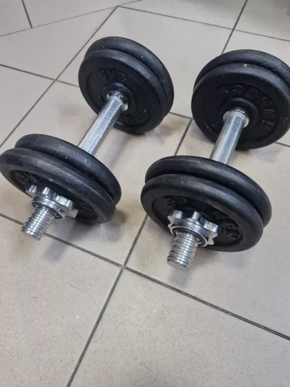 ZESTAW HANTLI ŻELIWNYCH 18KG