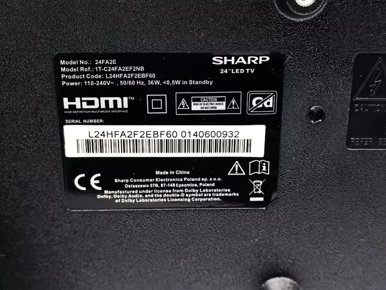 TV SHARP 24FA2E
