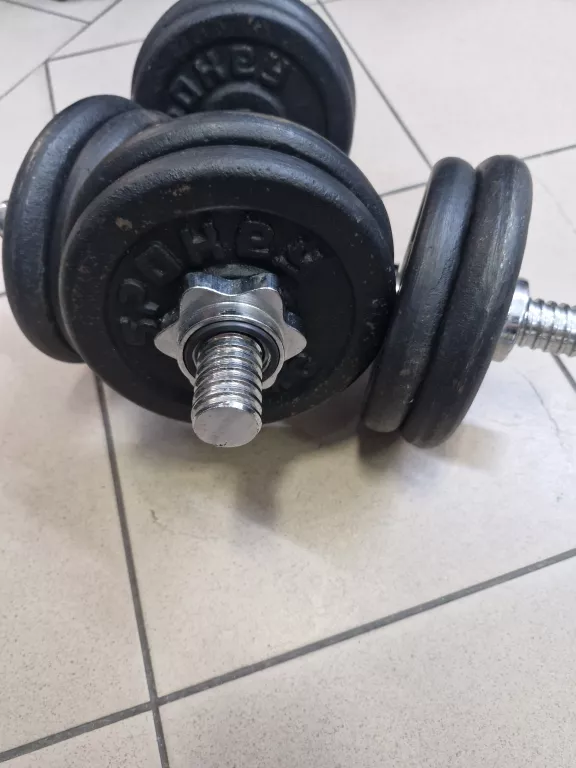ZESTAW HANTLI ŻELIWNYCH 18KG