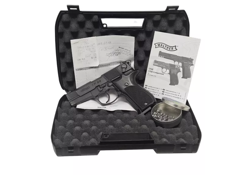 WIATRÓWKA WALTHER CP88 + WALIZKA + ŚRUT