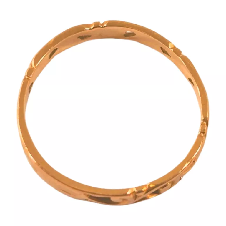 UROCZY ZŁOTY PIERŚCIONEK 14K P.585 1,85 G / ROZMIAR: 18