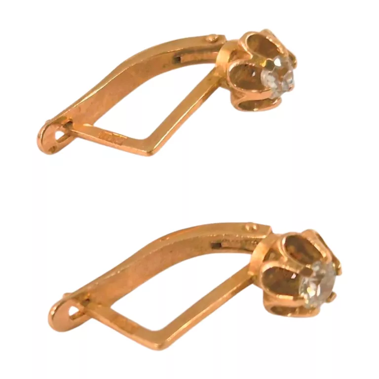 PIĘKNE ZŁOTE KOLCZYKI 14K P.585 3,47 G