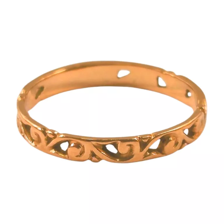 UROCZY ZŁOTY PIERŚCIONEK 14K P.585 1,85 G / ROZMIAR: 18