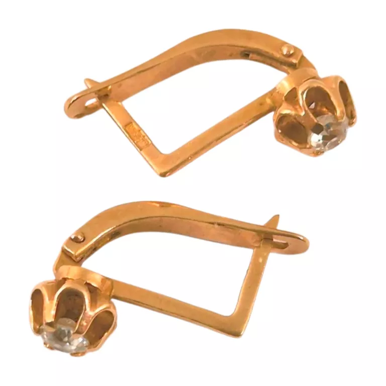 PIĘKNE ZŁOTE KOLCZYKI 14K P.585 3,47 G