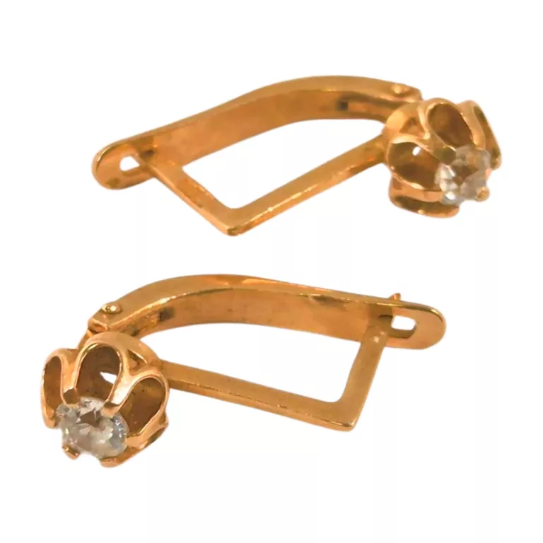 PIĘKNE ZŁOTE KOLCZYKI 14K P.585 3,47 G