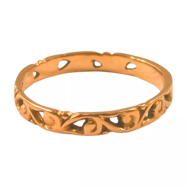 UROCZY ZŁOTY PIERŚCIONEK 14K P.585 1,85 G / ROZMIAR: 18