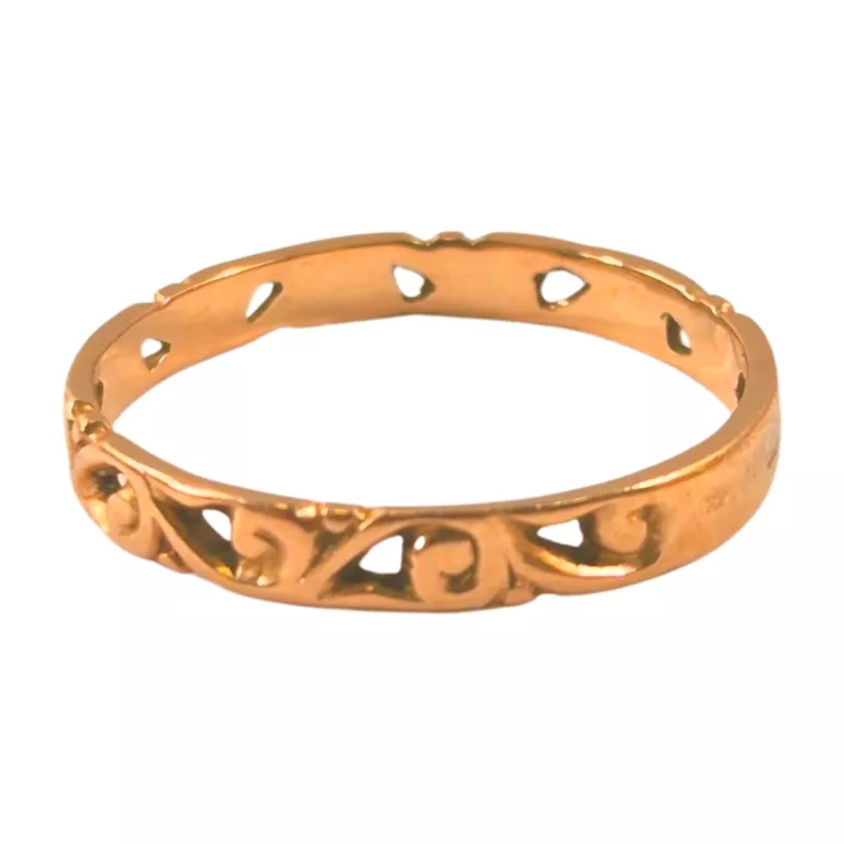 UROCZY ZŁOTY PIERŚCIONEK 14K P.585 1,85 G / ROZMIAR: 18