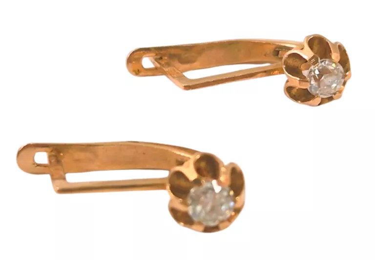 PIĘKNE ZŁOTE KOLCZYKI 14K P.585 3,47 G