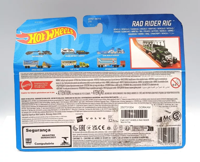 HOT WHEELS RAD RIDER RIG HYT56