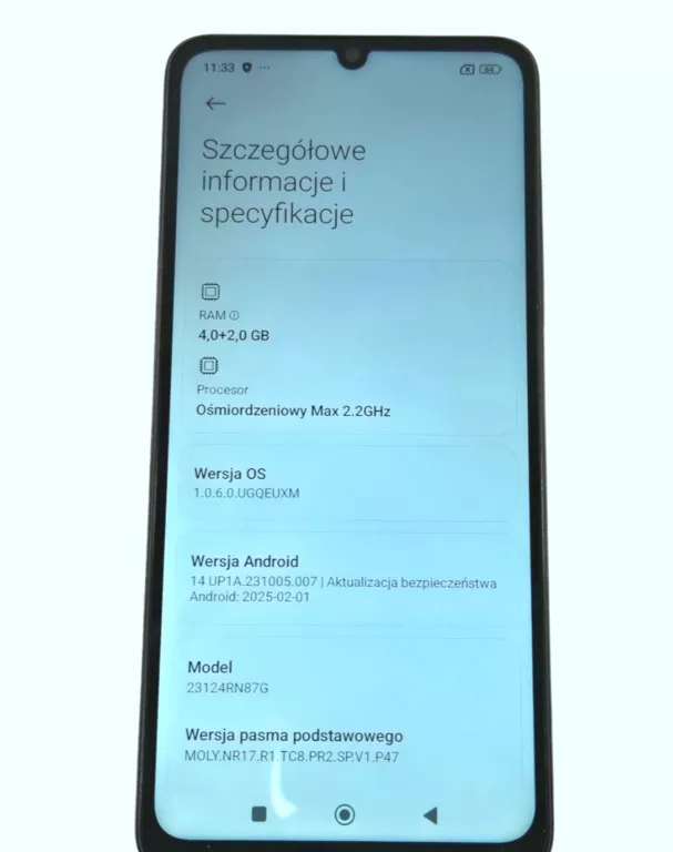 SMARTFON XIAOMI REDMI 13C 5G 4 GB / 128 GB RATY PLAY - NA CZĘŚCI!!!