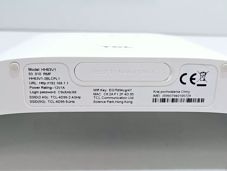ROUTER TCL LINKHUB HH63V1S