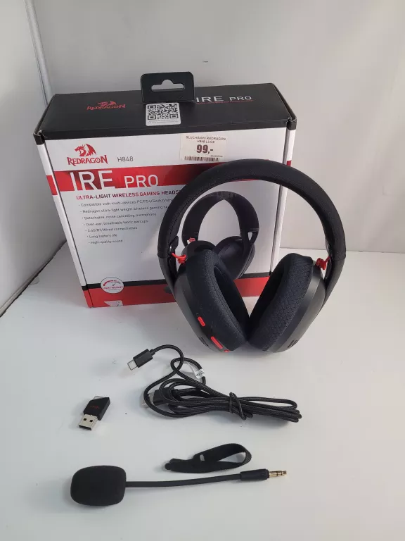 SŁUCHAWKI REDRAGON H848 LUCE BEZPRZEWODOWE
